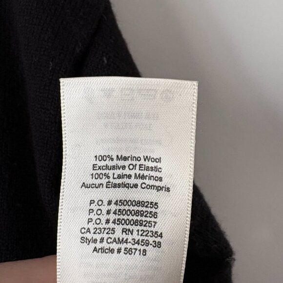 Aritzia Wilfred Cyprie Wool Turtleneck Sweater Mock Neck Black Size XS - Picture 7 of 7